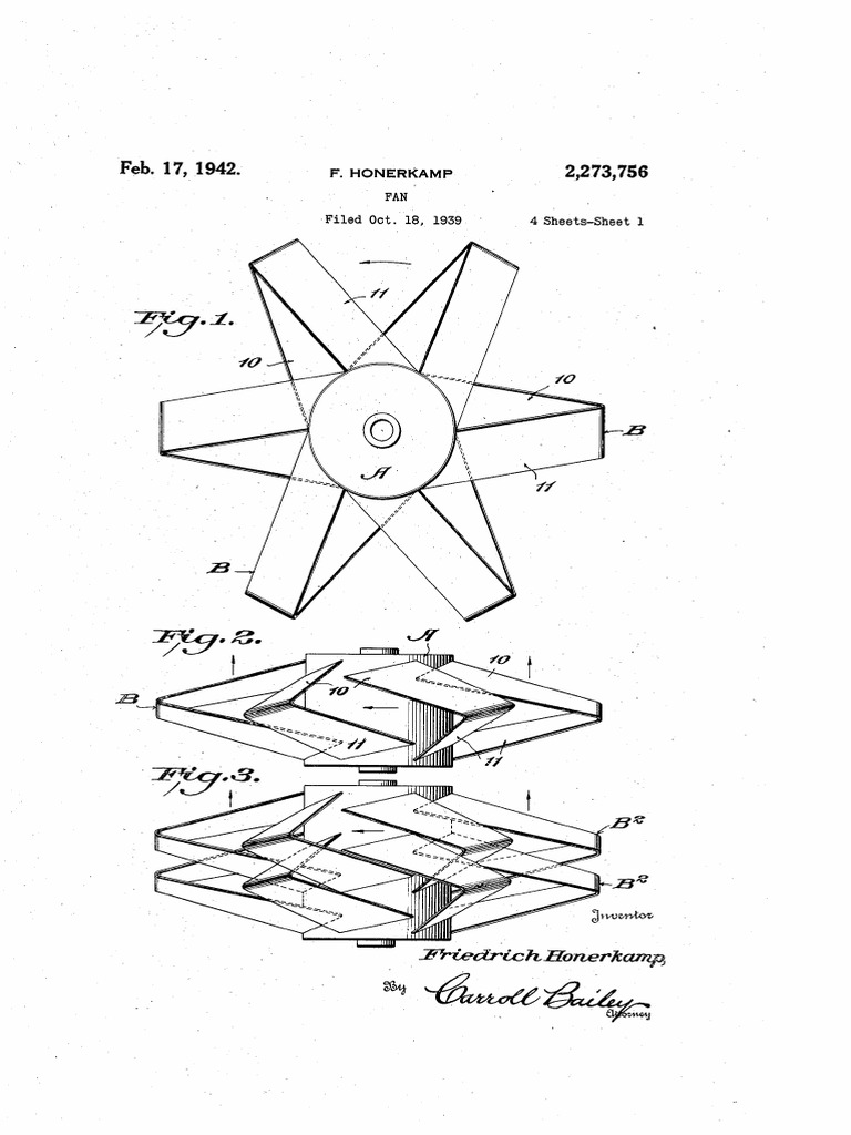 Patent 2,273,756: Advanced Fan Design | PDF | Geometry | Euclidean Geometry
