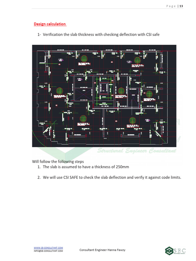 Slab Deflection Analysis Using CSI SAFE | PDF | Beam (Structure ...