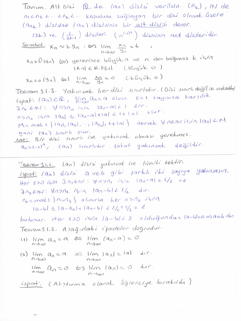 Ders Notu 11 | PDF