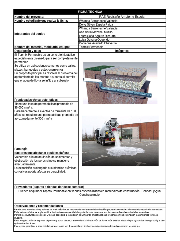 Topmix Permeable: Solución Ecológica | PDF