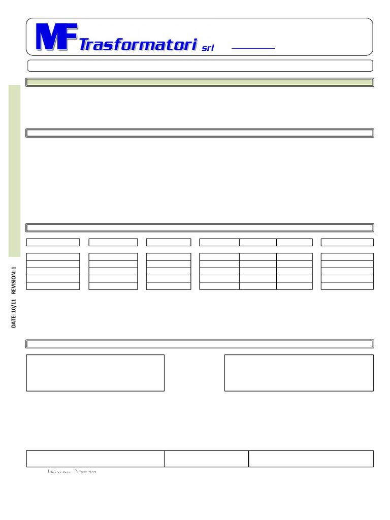 Transformer Test Report 090922/33 | PDF | Volt | Alternating Current