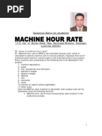 Machine Hour Rate