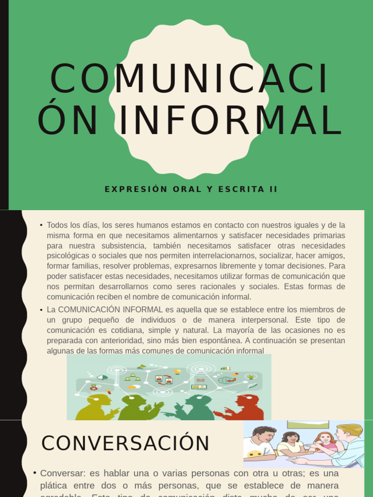Comunicación Informal | PDF | Comunicación | Sicología
