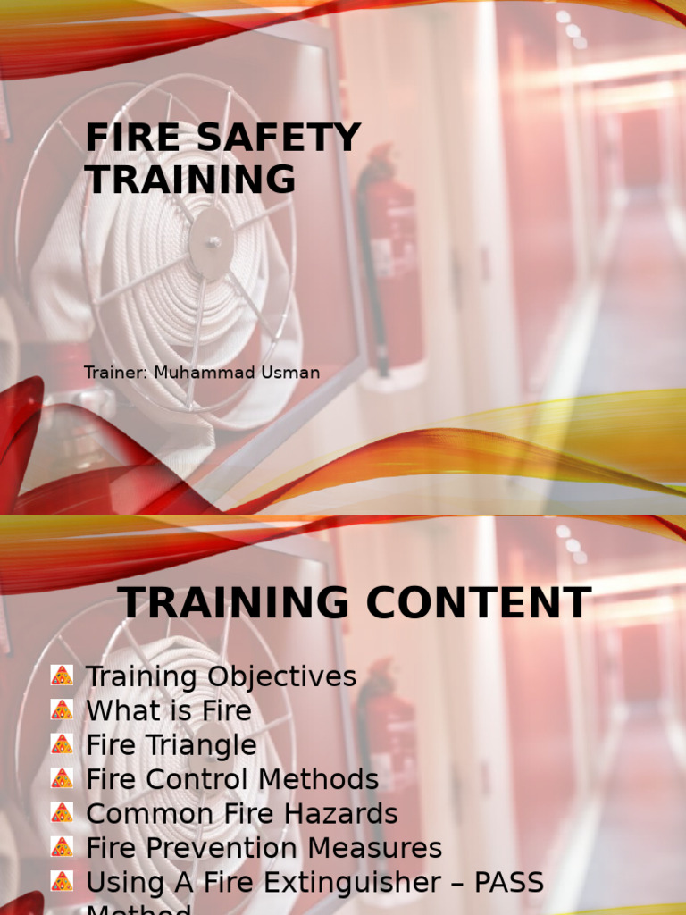 Fire Safety Refresher Training Guide | PDF | Fires | Energy Technology