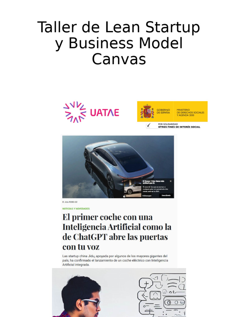 Taller de Lean Startup y Business Model Canvas | PDF | Lean Startup ...