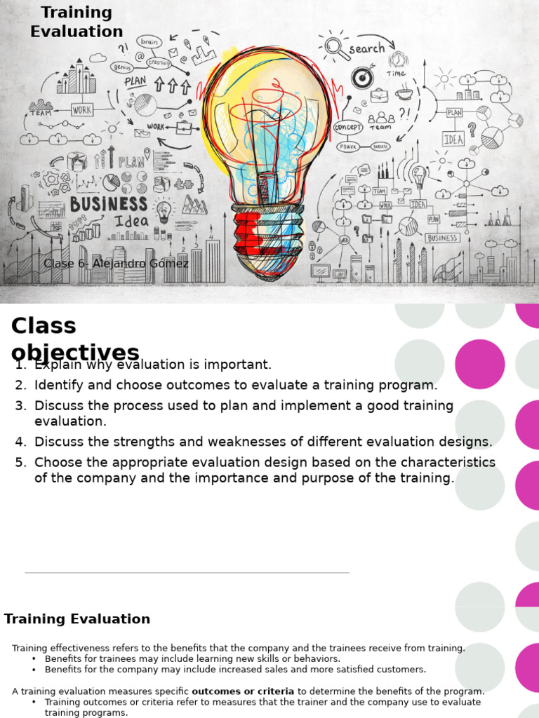 Training Evaluation Strategies and Benefits | PDF | Instructional ...