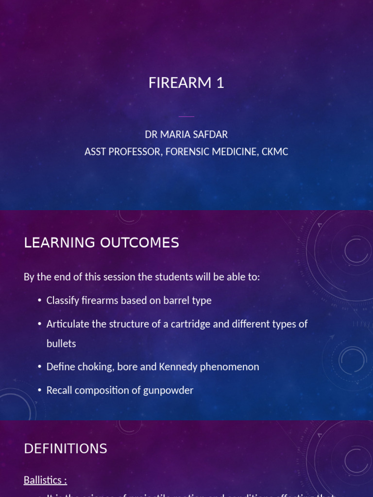 Firearm Classification & Ballistics Guide | PDF | Gun Barrel | Firearms