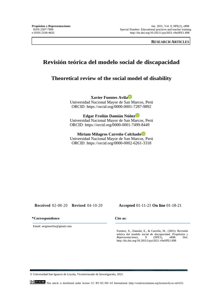 Revisión del modelo social de discapacidad | PDF | Invalidez | Edades ...