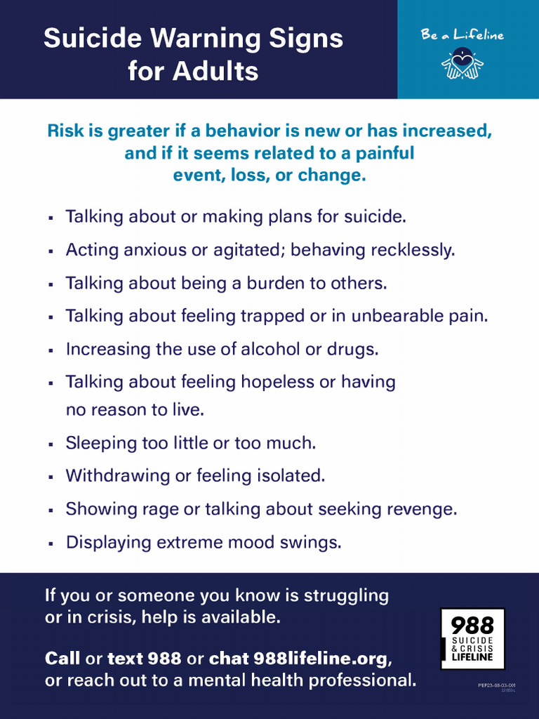 Recognizing Suicide Risk Factors | PDF