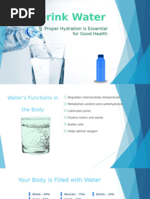 Essential Functions of Water in Health