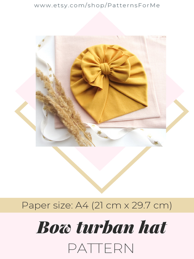 A4 Bow Turban PATTERN | PDF | Computing | Software