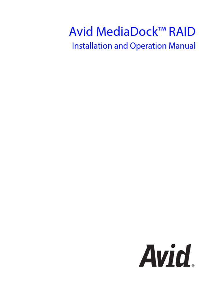 MediaDockRAID Manual | PDF | Computer Data Storage | Error Detection ...