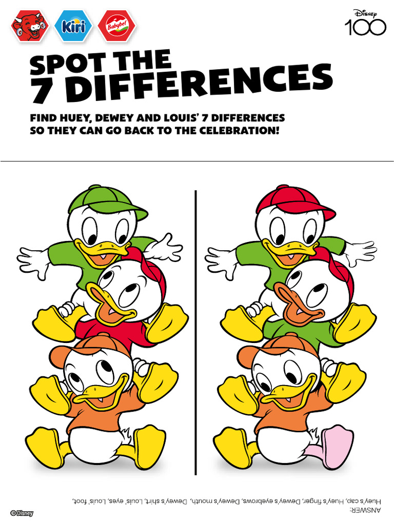 Find 7 Differences: Huey, Dewey, Louie | PDF