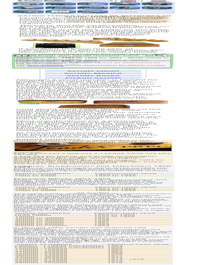 Fender Guitars Serial Number Decoder - GuitarInsi… | PDF | Music ...