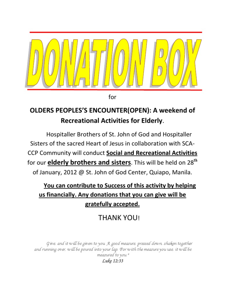 Donation Box | PDF