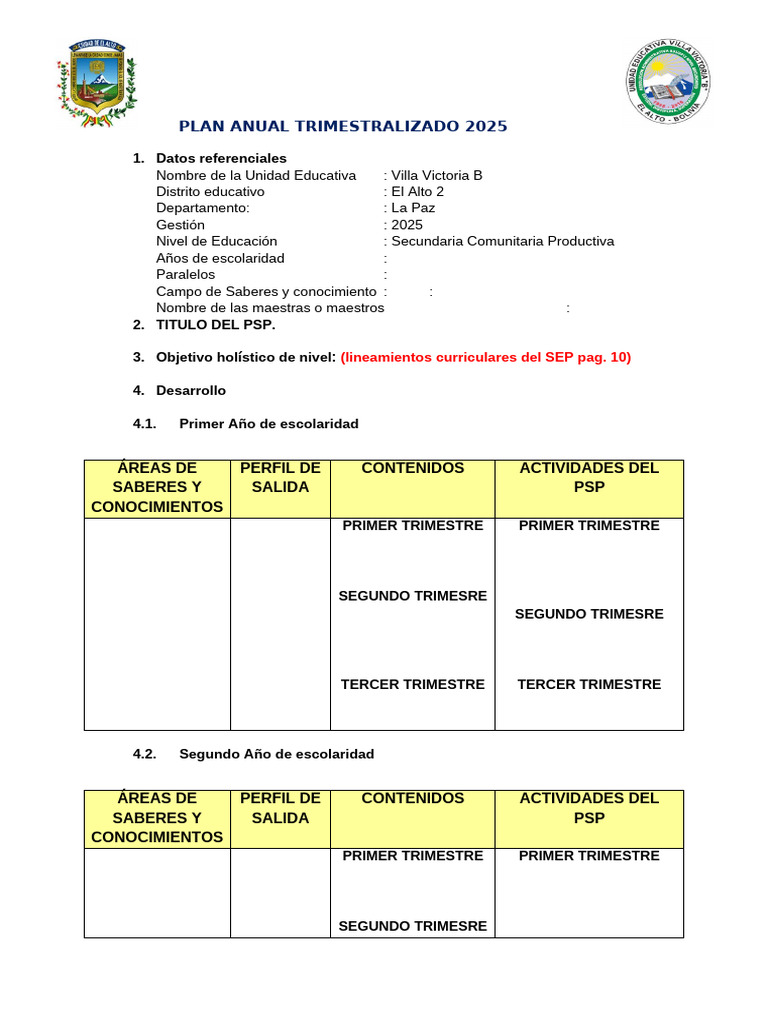 FORMATO PAT, PDC y ESTRUCTURA 25 | PDF | Aprendizaje | Pedagogía