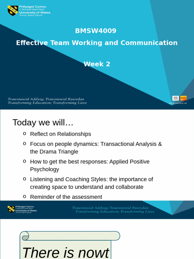 Team Dynamics and Communication Skills | PDF | Psychology | Behavioural ...