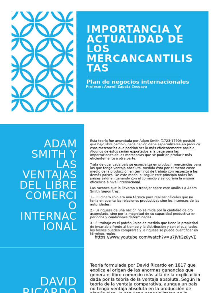 Teorías del Comercio Internacional y Ventajas Competitivas | PDF ...