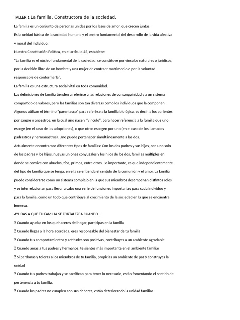 Coplas sobre la familia y su unidad | PDF | Familia | Parentesco