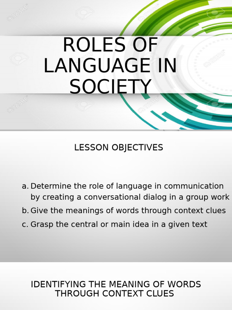 Paraphrasing - ROles of Language in The Society | PDF | Cognition ...