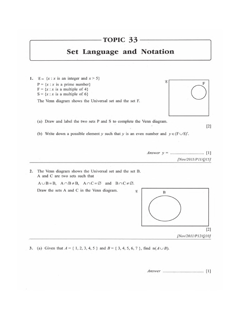 Sets | PDF