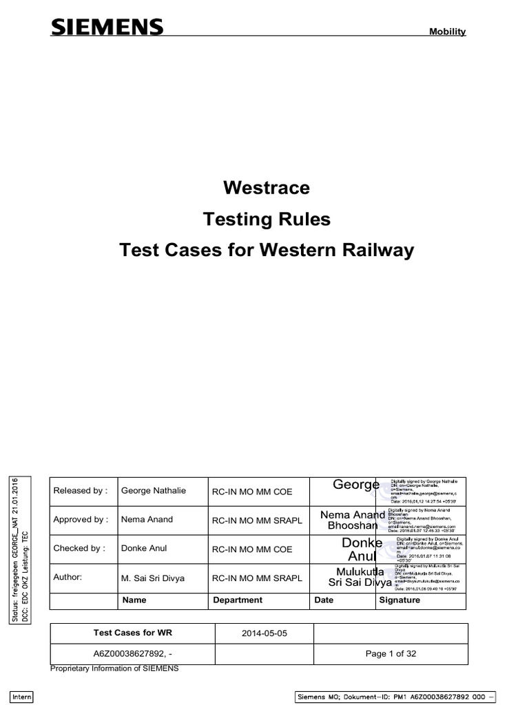 WR Testcases | PDF