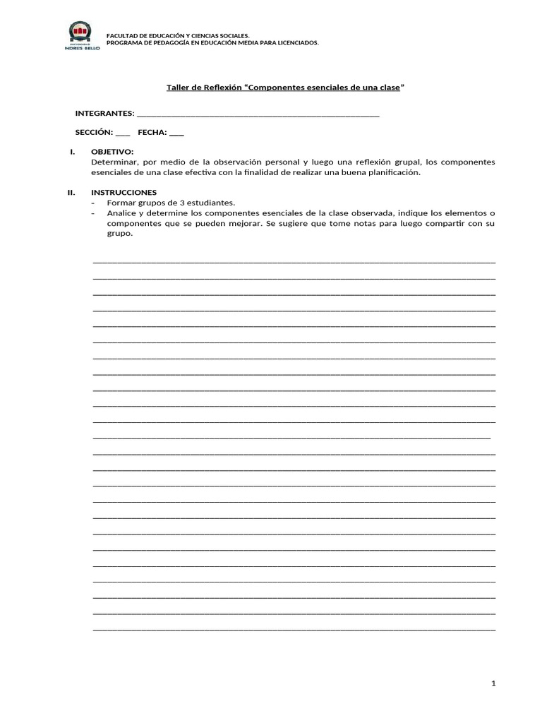 Componentes Clave de una Clase Efectiva | PDF | Aprendizaje | Pedagogía