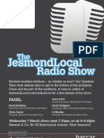 JesmondLocal Radio Show, 7 March 2012