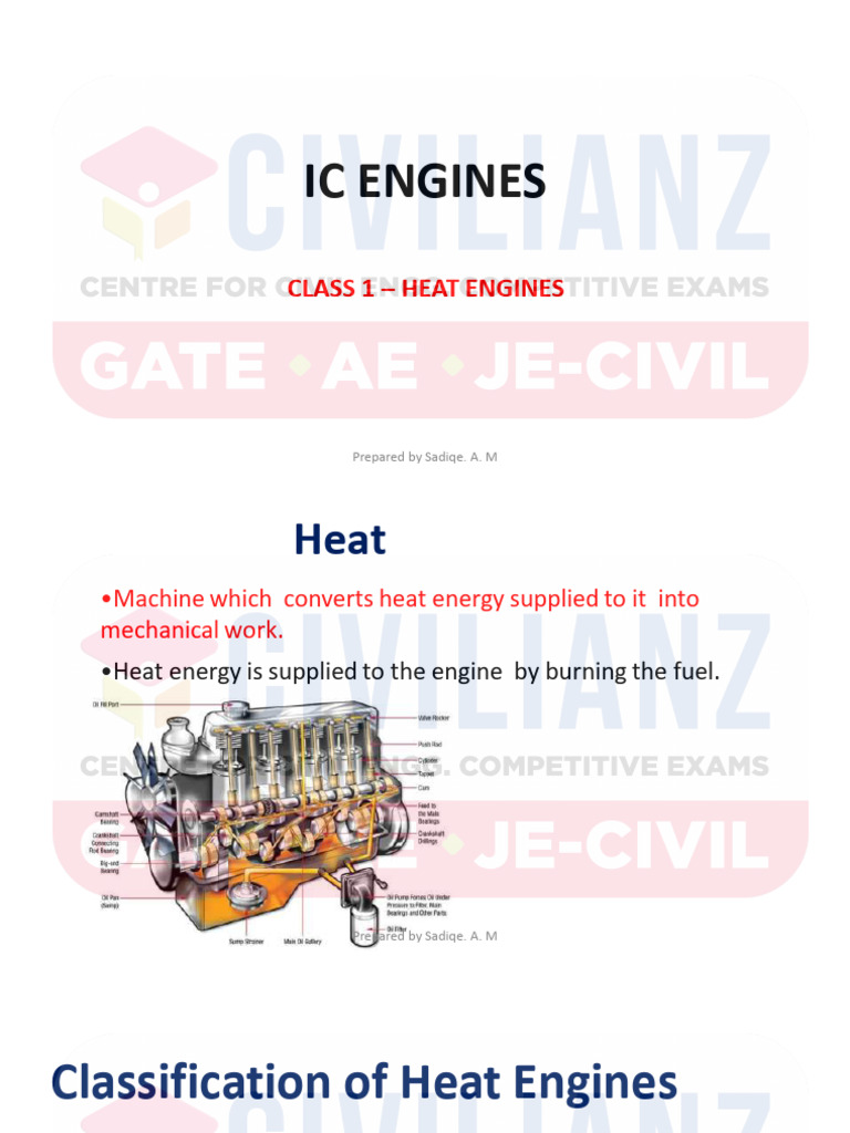 Ic Engines - Full Note | PDF | Internal Combustion Engine | Diesel Engine