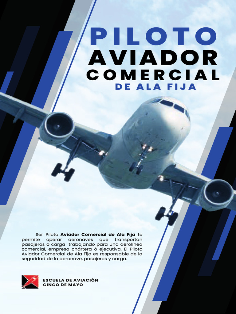 Flyer Piloto Comercial | PDF | Aviación | Aeronave