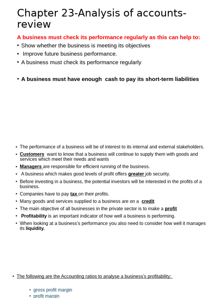 CHAPTER+23-+REVIEW | PDF | Market Liquidity | Profit (Economics)