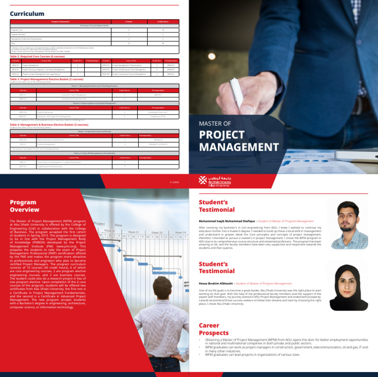Coe PG Master of Project Management | PDF | Project Management | Business