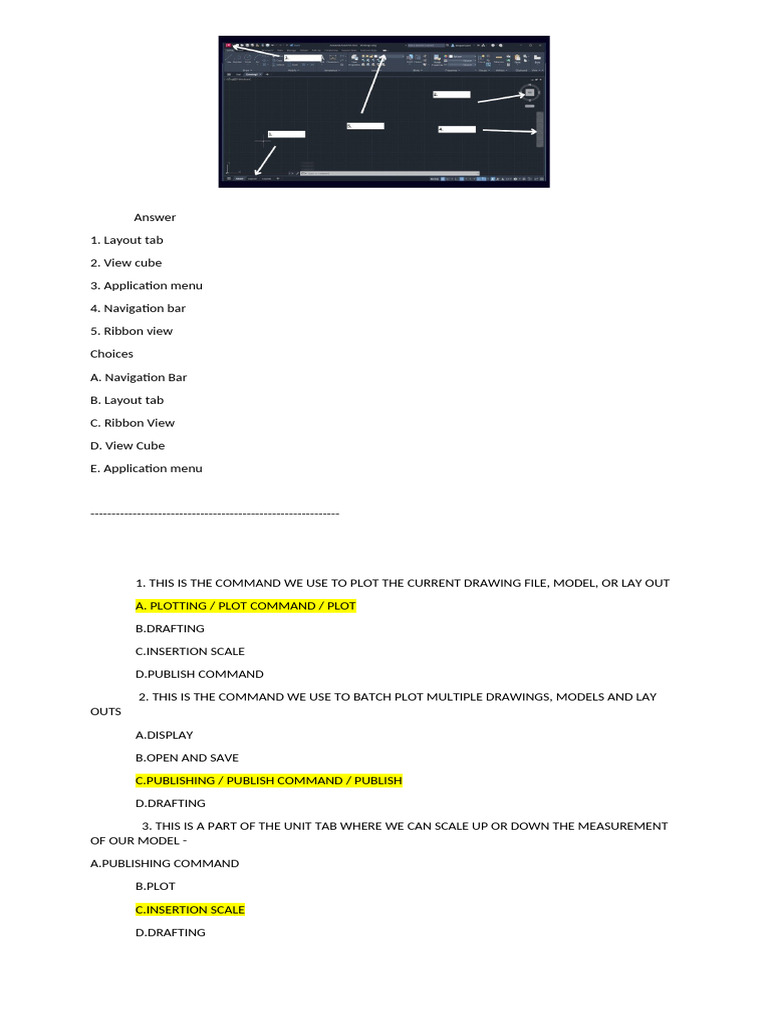AutoCAD Commands and Features Guide | PDF | Circle | Computer Aided Design