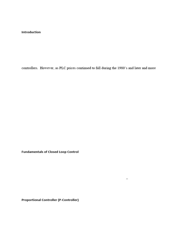 PID Algorithm Programming Guide | PDF | Programmable Logic Controller ...