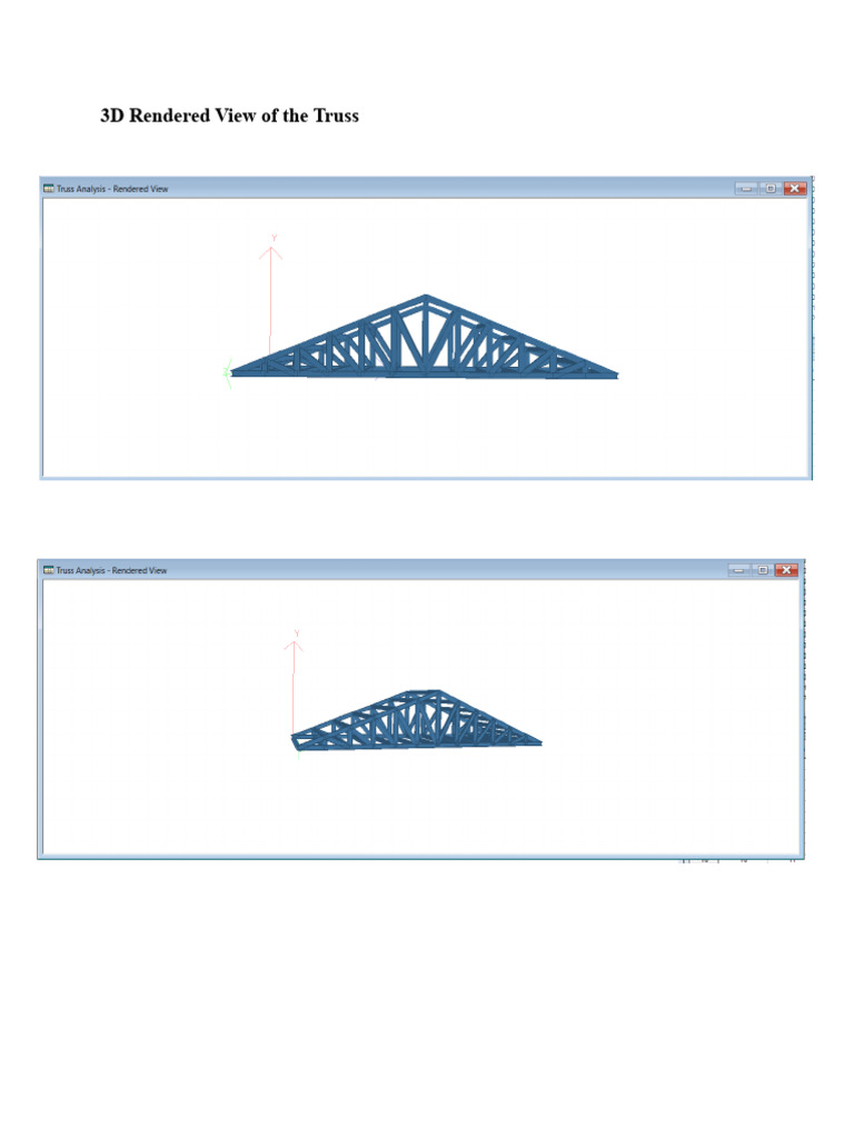 3D Rendered View of The Truss | PDF