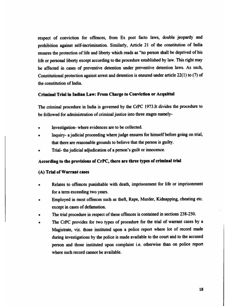 Trial and Stages of Trial | PDF