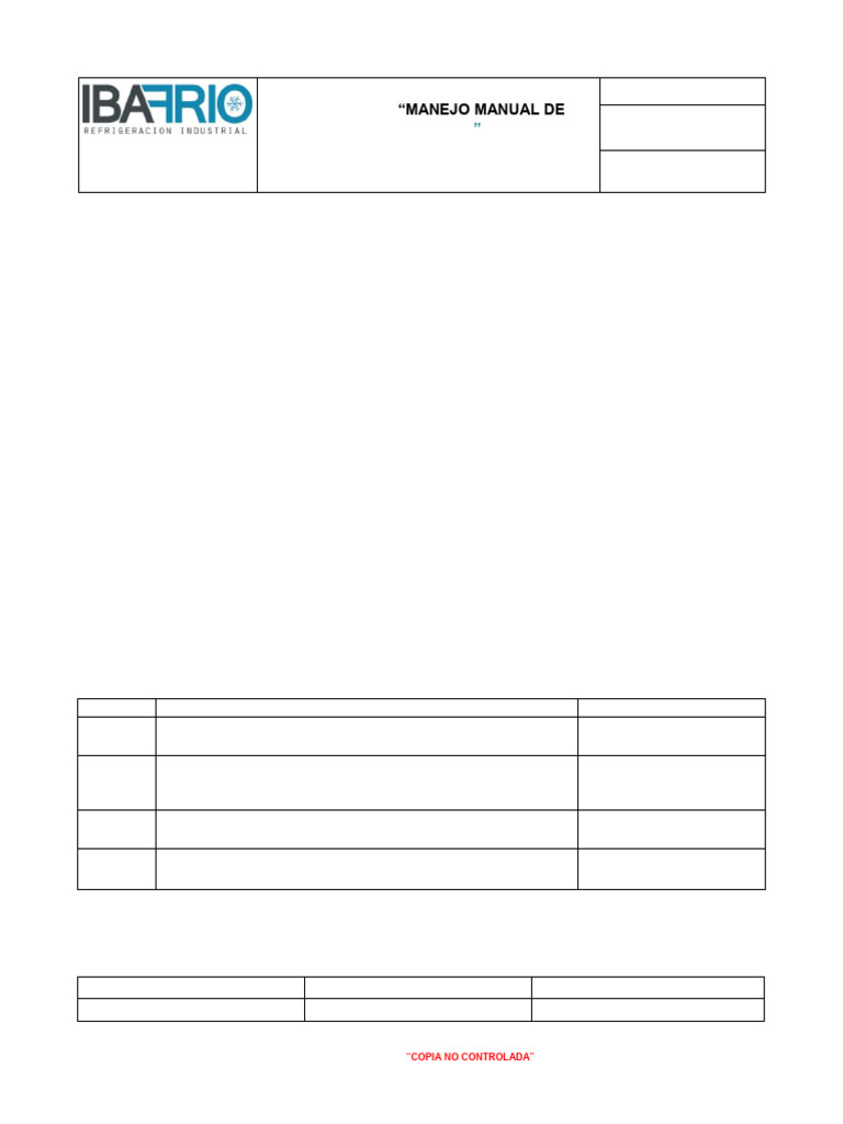 Instructivo de Manejo Manual de Materiales | PDF