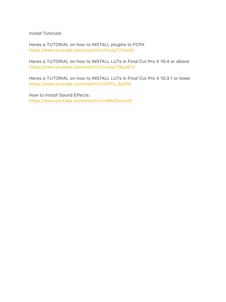 Final Cut Pro X Installation Guide | PDF