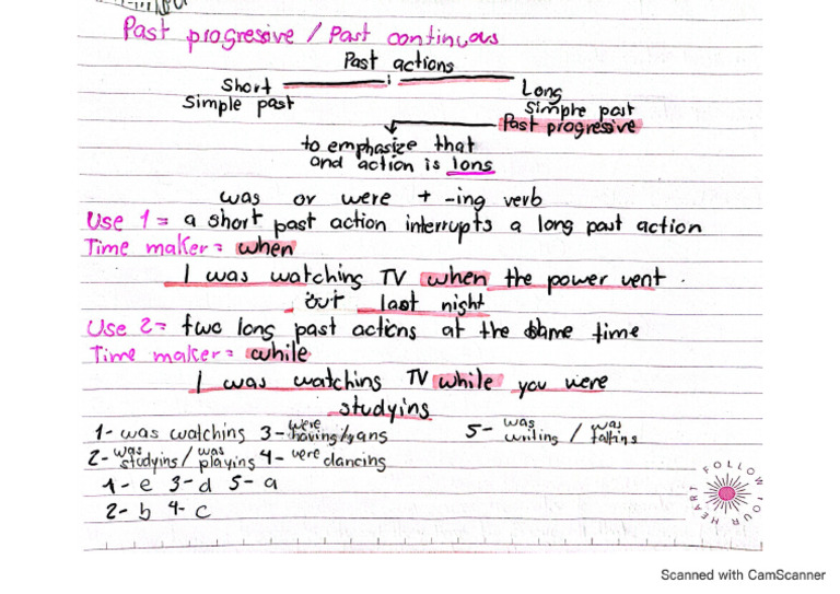 Past Progressive | PDF