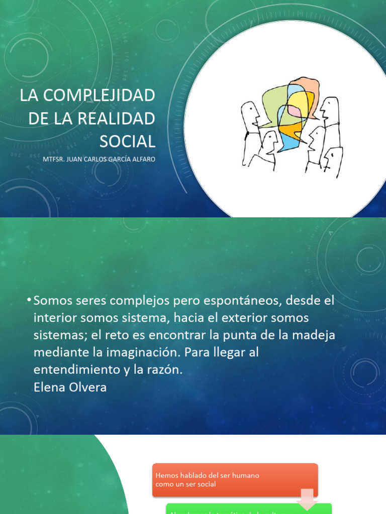 Complejidad de la Realidad Social | PDF