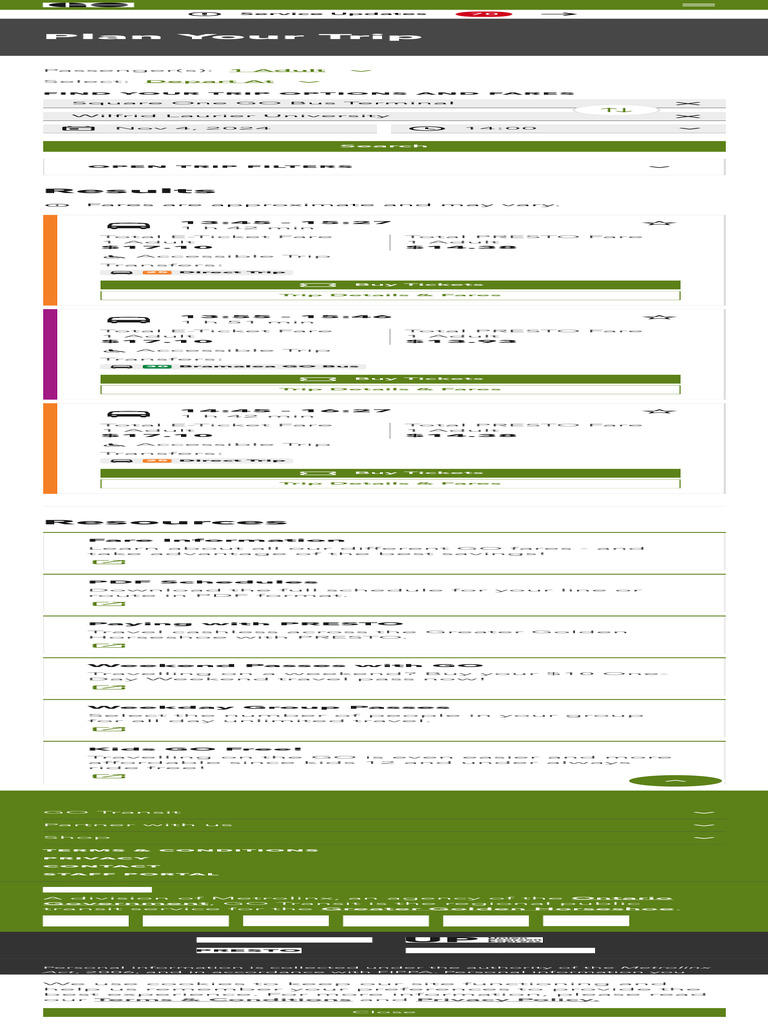 PLAN YOUR TRIP GO visual data 2
