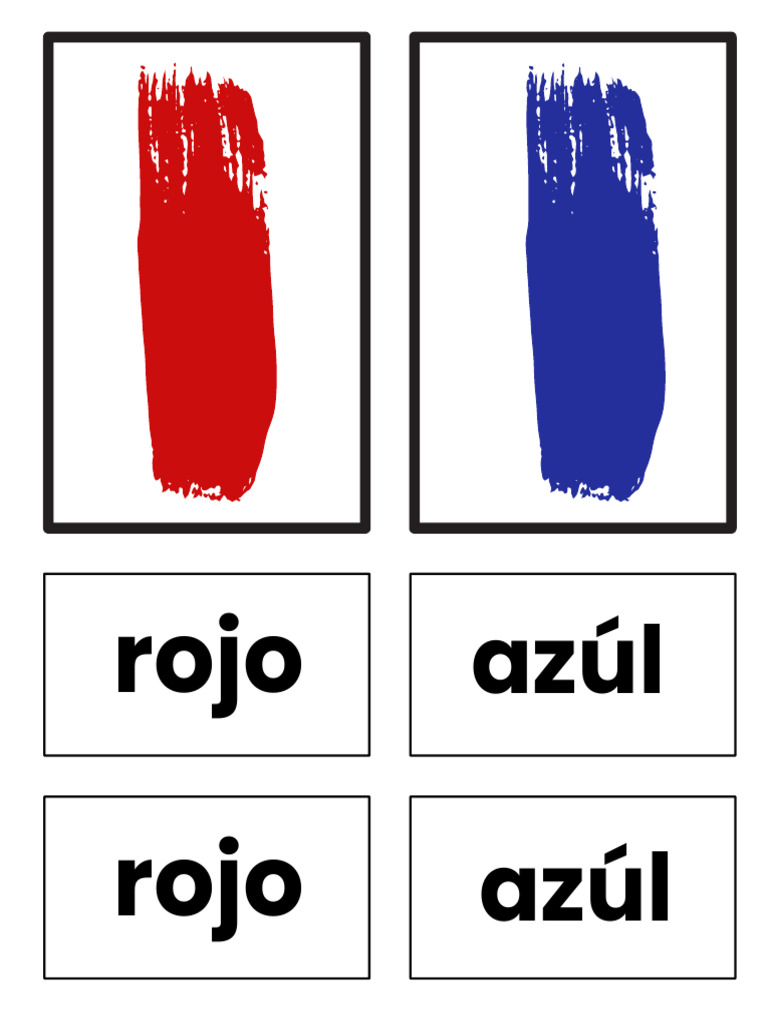 Colores: Rojo, Azul, Amarillo y Más | PDF