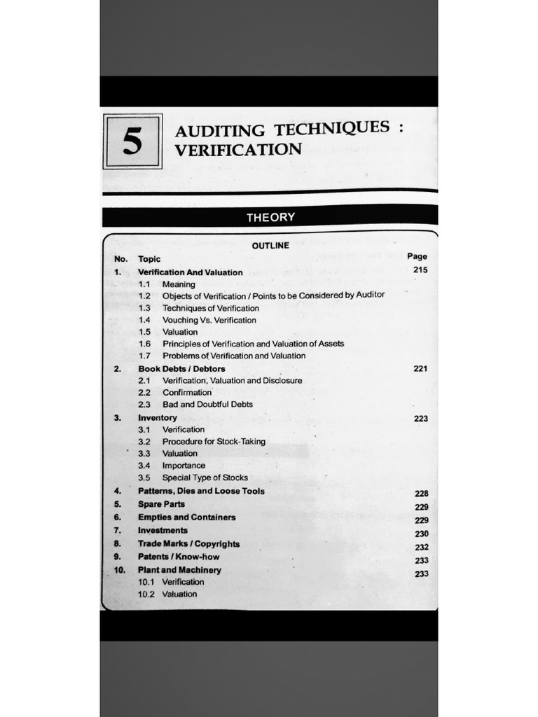 Audit CHP 5 | PDF