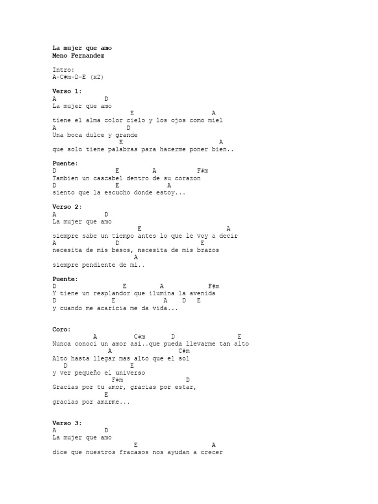 La mujer que amo | PDF