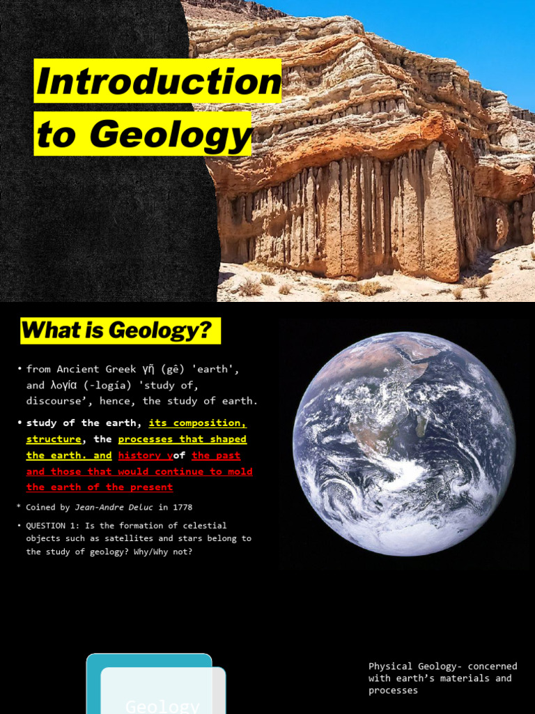 Week 1 - Introduction To Geology and Earth | PDF | Earth Sciences | Big ...