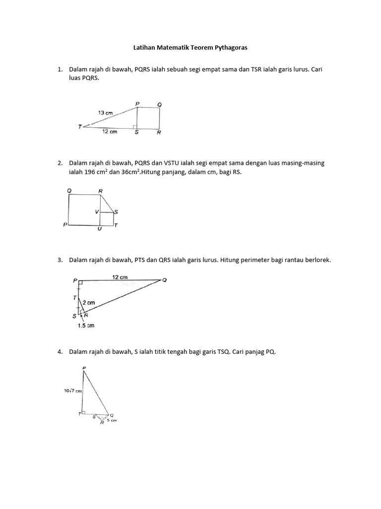 Latihan Matematik - Teorem | PDF
