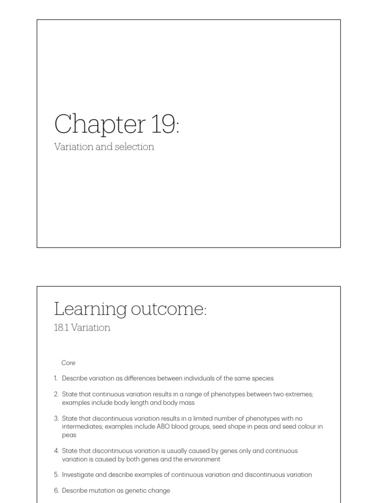 Chapter 19 (19.1, 19.2) | PDF | Dna | Allele