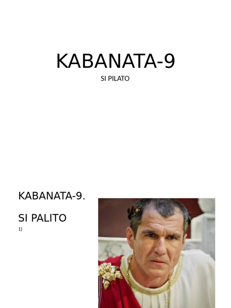 Kabanata 9 Pilato | PDF