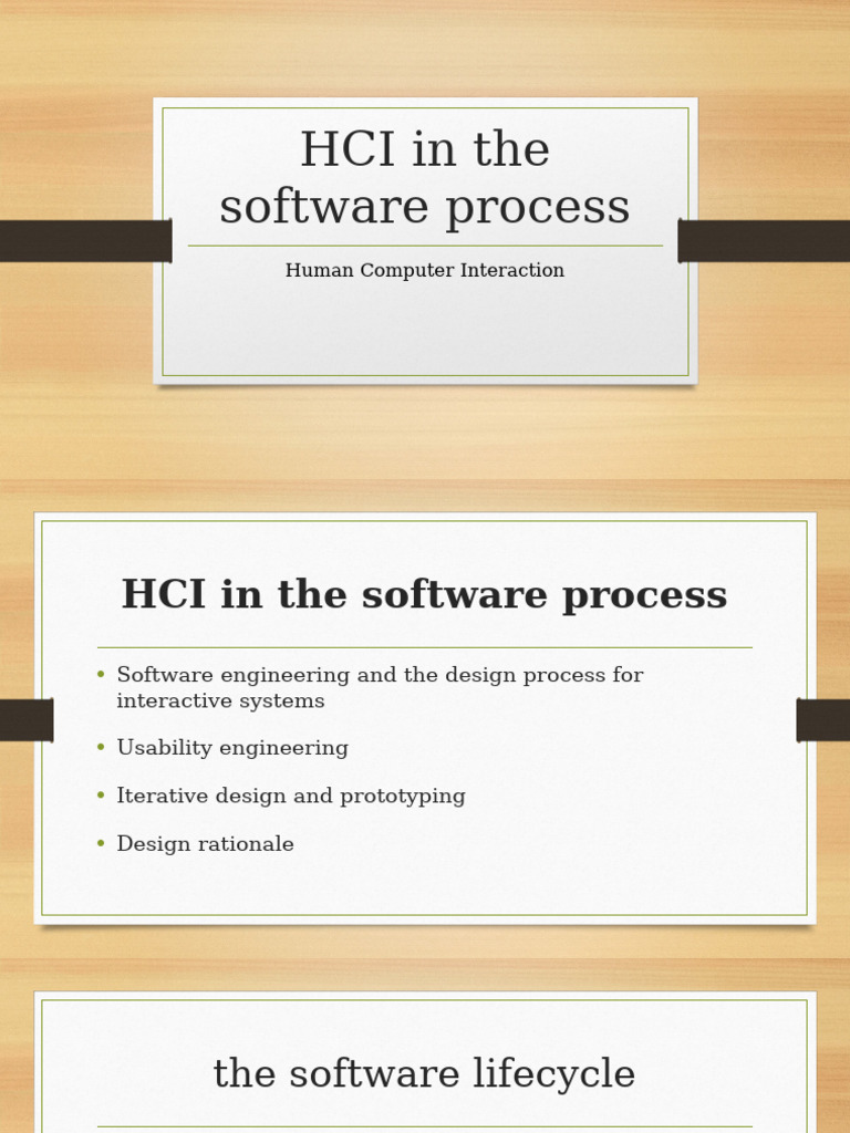 HCI in the Software Process | PDF | Usability | Software Development ...