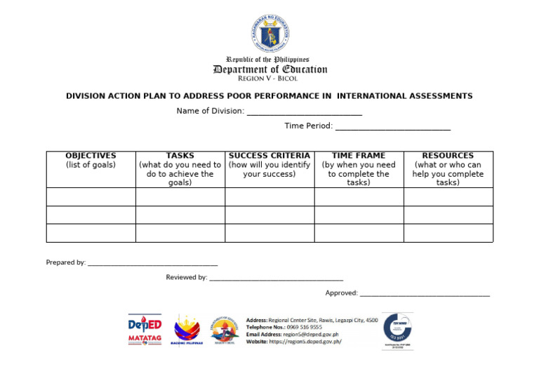 Action Plan Template | PDF